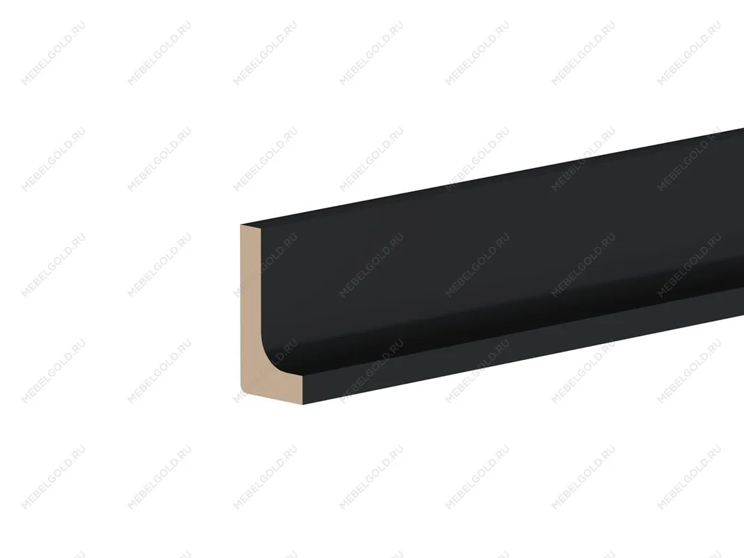 Профиль-ручка Р-3 , Сити (1350*30*58) Черный, 20853 | изображение 1