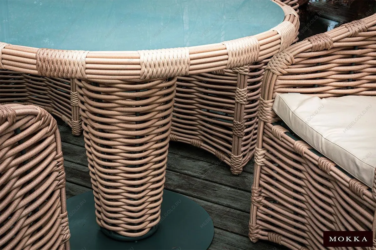 MOKKA MAJORCA стол обеденный, цвет соломенный | изображение 2