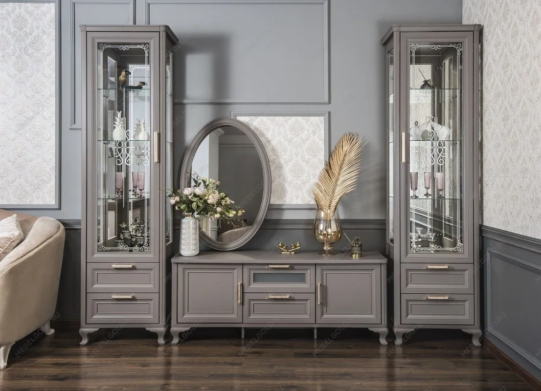 Витрина Мокко 1-ств серый камень | изображение 5