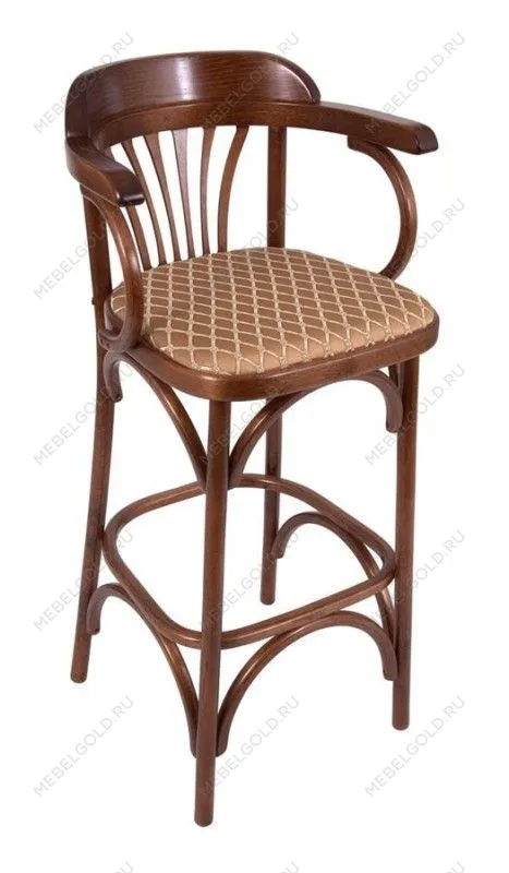 Стул барный 750 Венский мягкий (средний тон, ткань 2 caramel) | изображение 2