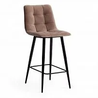 Стул полубарный CHILLY (mod. 7095пб) бежевый barkhat 5/черный