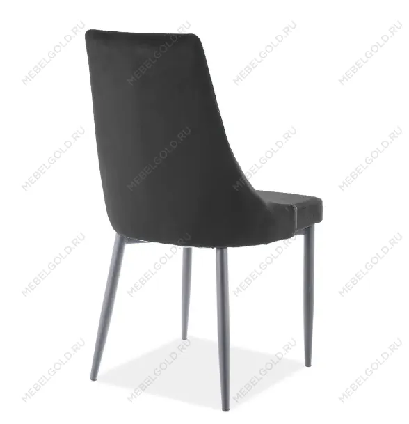 Стул кухонный SIGNAL TRIX B VELVET (черный/черный мат) | изображение 1