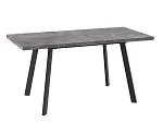 Стол раздвижной Бьерн-120(Дымчатая керамика/Черный) 120(160)х80 | изображение 1