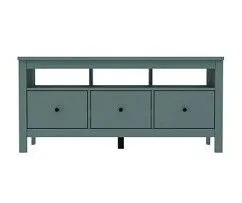 Тумба ТВ Сага, 3 ящика, 131х42х63 см, темно-бирюзовая