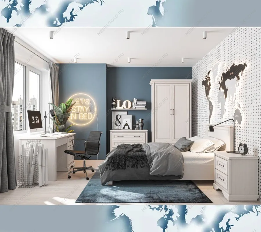 Стол письменный Стилиус BIU130 (Лиственница сибирская) | изображение 3