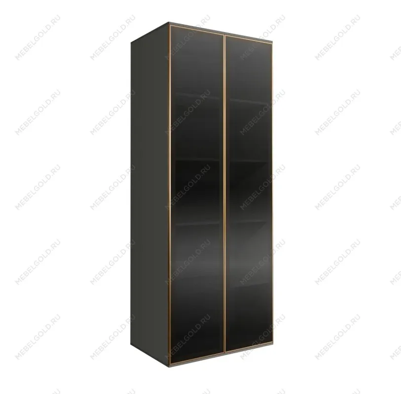 Шкаф 2-х дверный Bogemia Air (Серый/Золото) БМШ2/2(2)