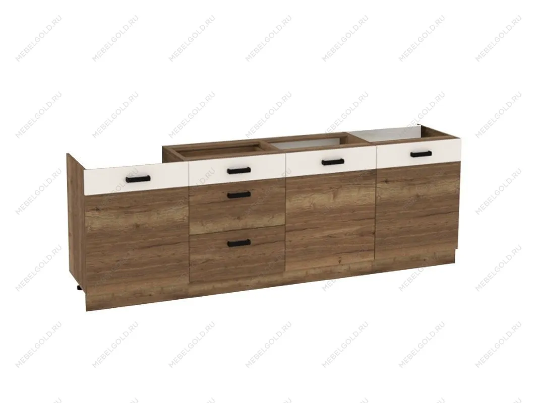 Стол, Адель-2 (2400*470*820) Дуб галифакс Табак, 20152