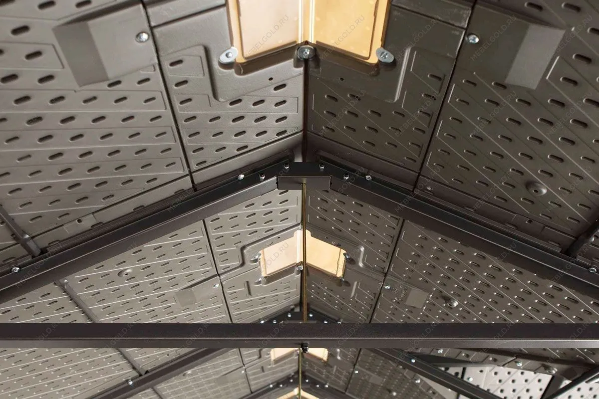 Сарай пластиковый WoodLook 15*8 DD | изображение 6