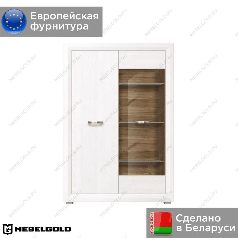 Шкаф с витриной Мальта REG1W1D | изображение 1