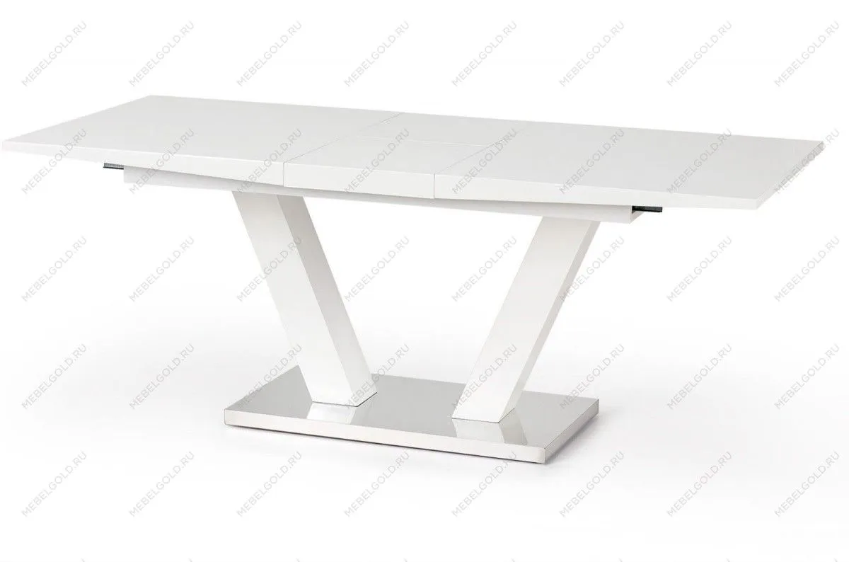 Стол обеденный Halmar VISION, раскладной (белый) | изображение 1