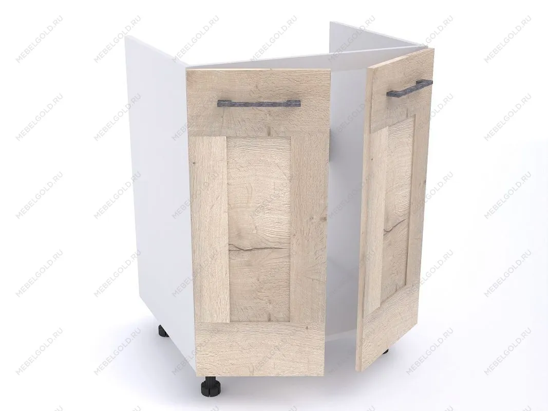 Стол под мойку СМ-60 2-х дверный, Дублин (600*470*820) Дуб галифакс белый, 21612 | изображение 1