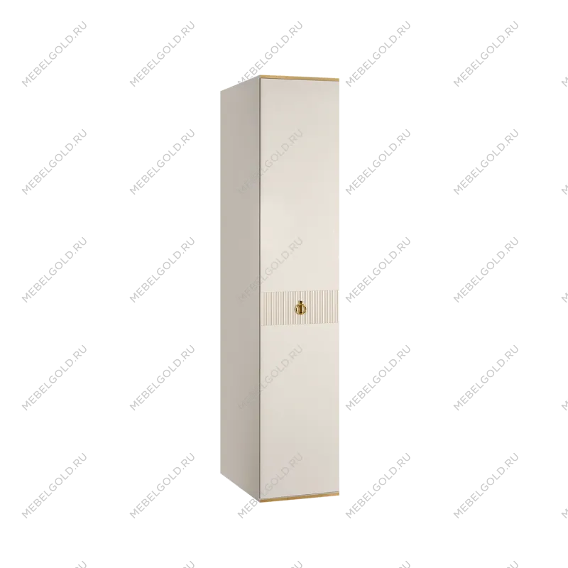 Шкаф 1-но дверный Римини СОЛО (Слоновая кость/Золото) РМШ2/1(s)