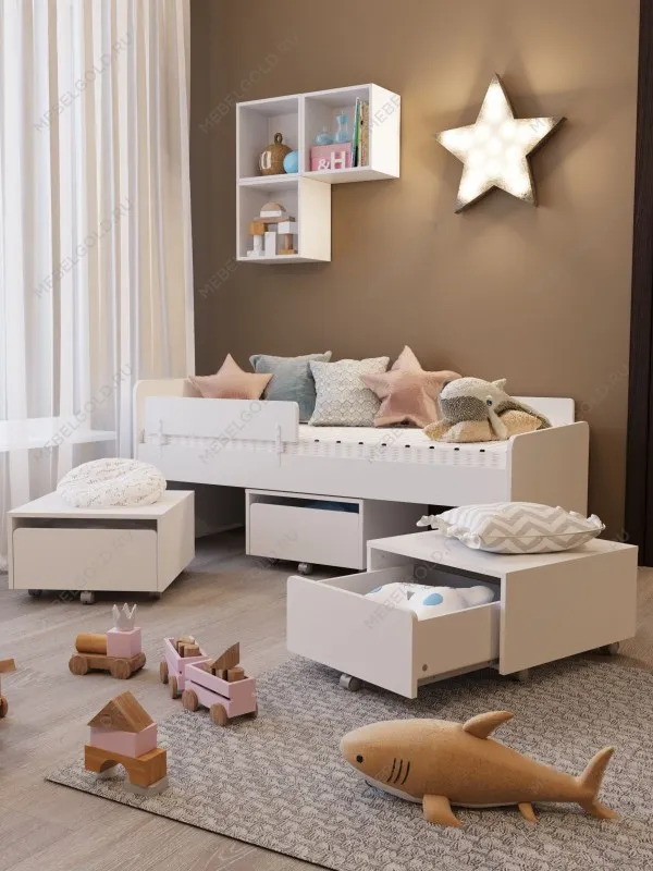 ПИКСИ бортик для кровати 73,5х15х2,2, робкий подснежник | изображение 6