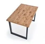 Стол обеденный Halmar HORUS раскладной (дуб светлый/черный) | изображение 2