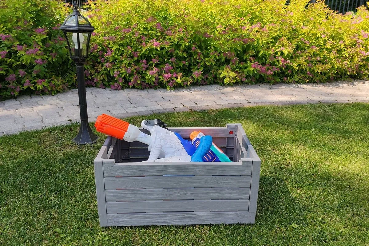 Ящик пластиковый складной Toomax Florida 50л, светло-серый | изображение 9