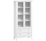 Шкаф-витрина Ева (Хельга) REG2W2S белый | изображение 1