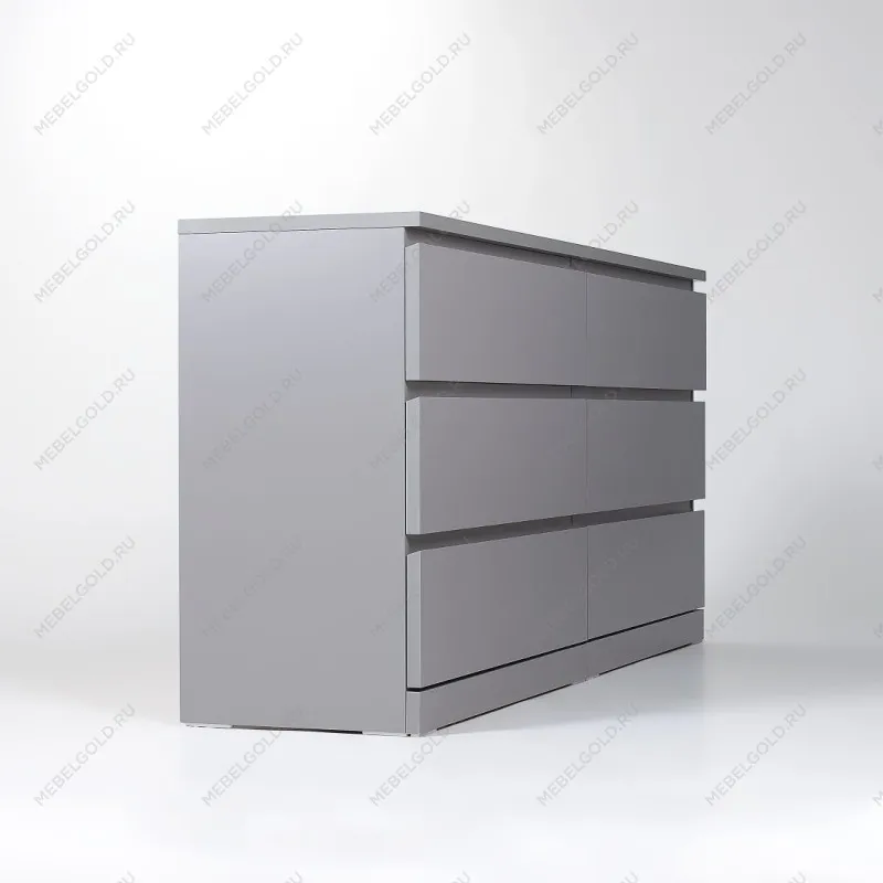 Комод Варма, 6 ящиков, горизонтальный, 160х78х40 см, эмаль серая | изображение 10