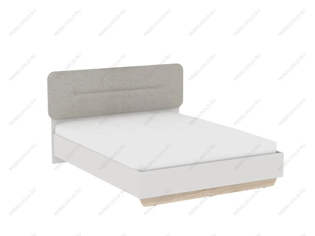 Кровать 1600 с темной мягкой вставкой NEW и подъемным механизмом, Аврора Дуб Мария/Кашемир | изображение 1