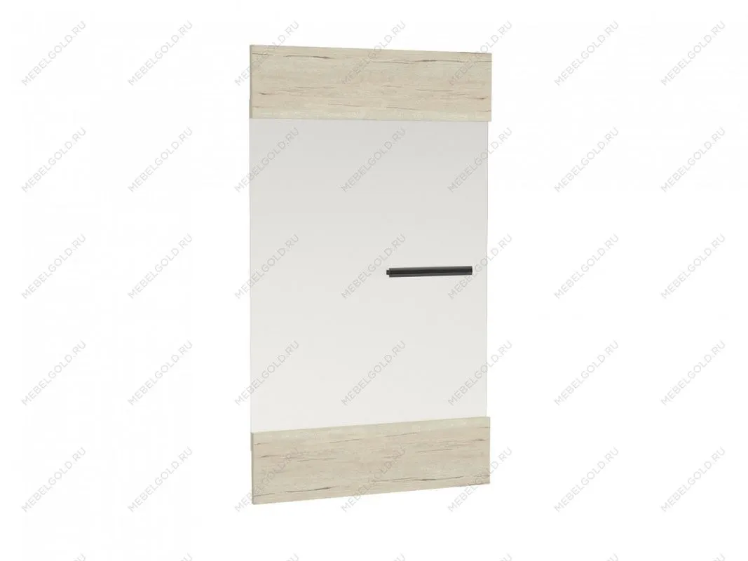 Дверь со стеклом М-8 для пенал М-3 и М-4, Мале (560*20*952) Дуб галифакс белый, 31211
