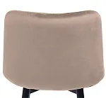 Полубарный стул Signal CHIC H-2 VELVET (бежевый/черный мат) | изображение 2