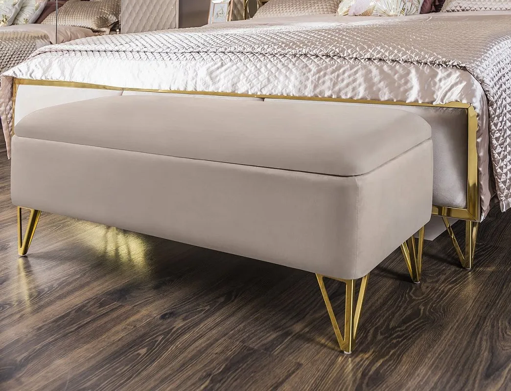 Банкетка Лара бежевый глянец | изображение 4