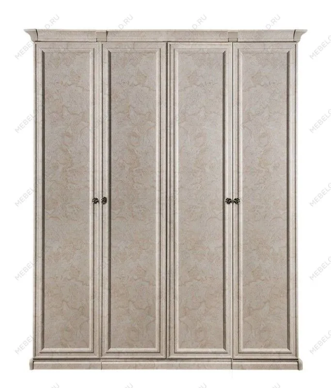Шкаф Афина 4-дверный (2+2) без зеркал крем корень | изображение 1
