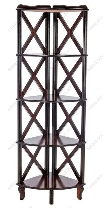 Стеллаж угловой Джульетта-4 (орех )