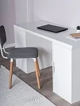 Стол письменный Ингар, с двумя дверцами, 140x75x55, белый | изображение 5