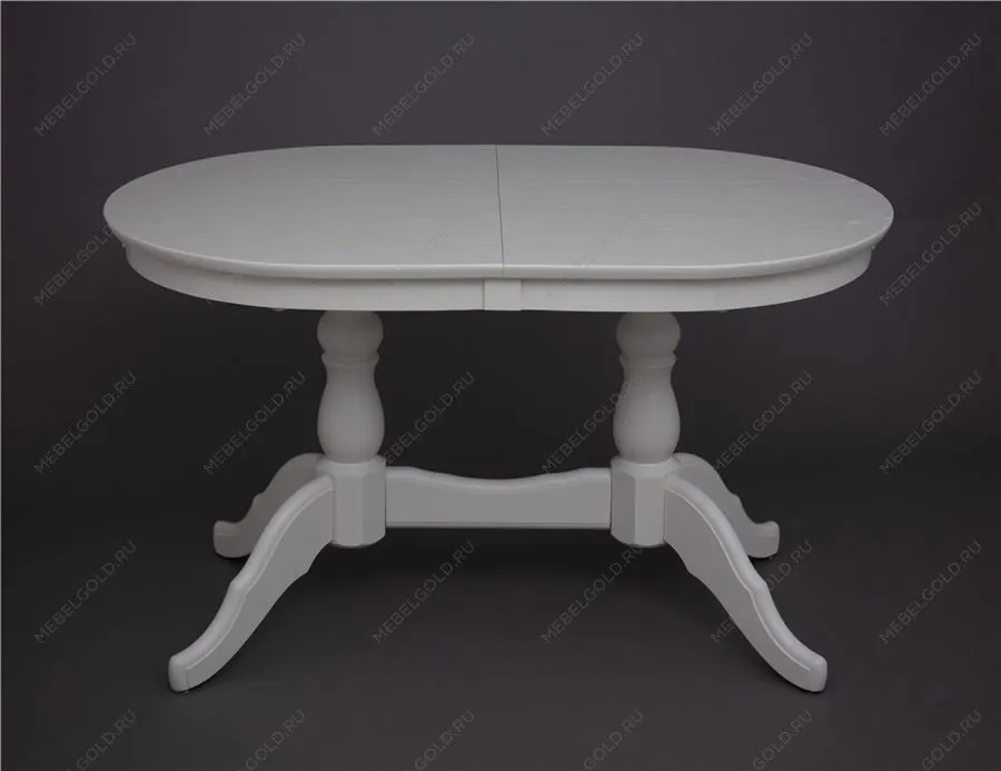 Стол обеденный Овальный-1300 (слоновая кость 9001)