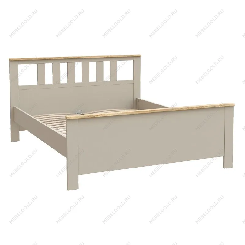 САГА кровать двойная 160х200 кашемир/ясень | изображение 1