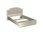 Кровать (каркас) Люкс 1400, Сиена (1594*2110*1090) Береза бежевая, 12308 | изображение 2