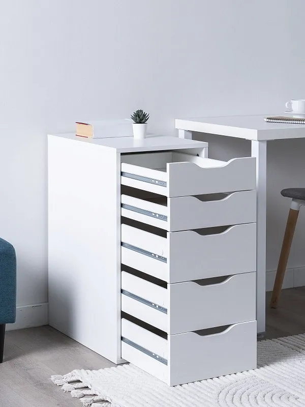 Комод Ингар, 5 ящиков, 36x71x53 см, белый | изображение 2