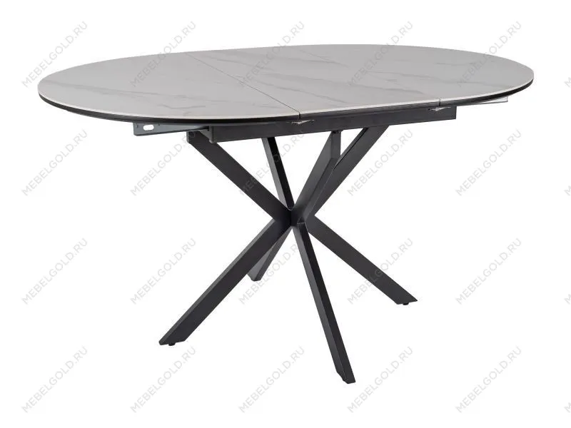 Стол обеденный Signal GASTON Ceramic 100 (белый/черный)