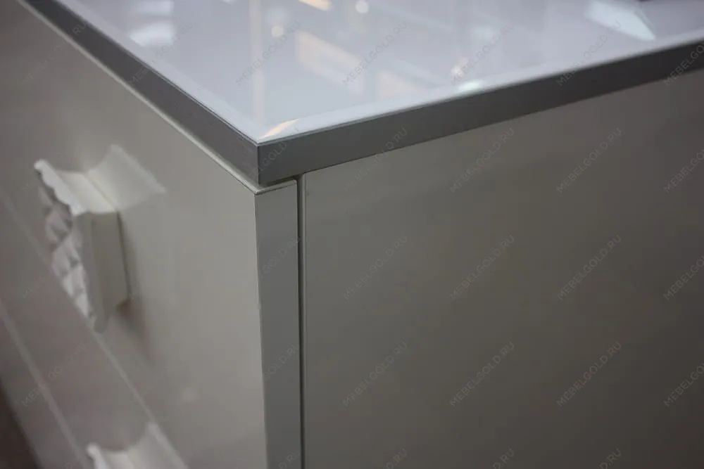 Тумба прикроватная (левая/правая) Диора слоновая кость/серебро ДТП-1 | изображение 9