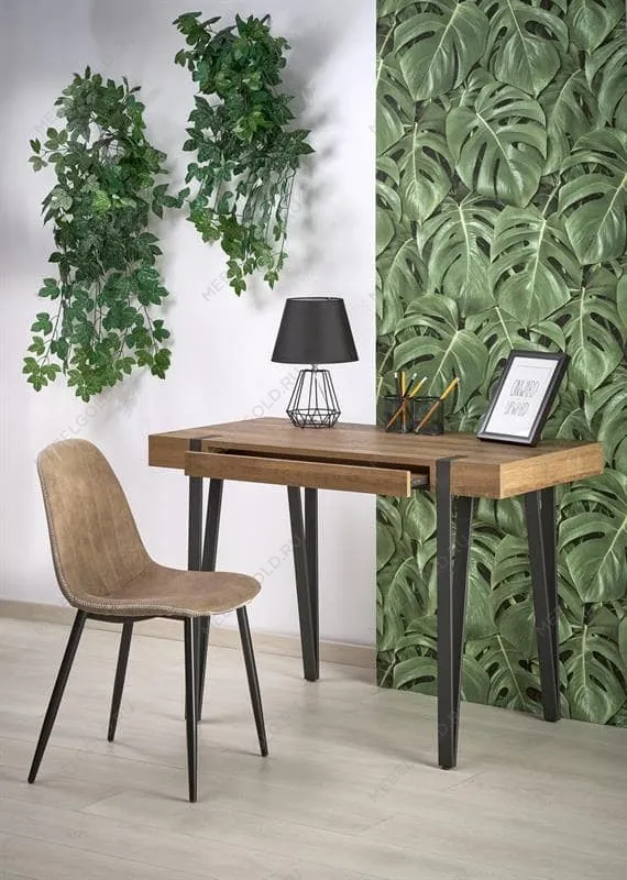 Стол компьютерный Halmar B-39 (орех медовый/черный)