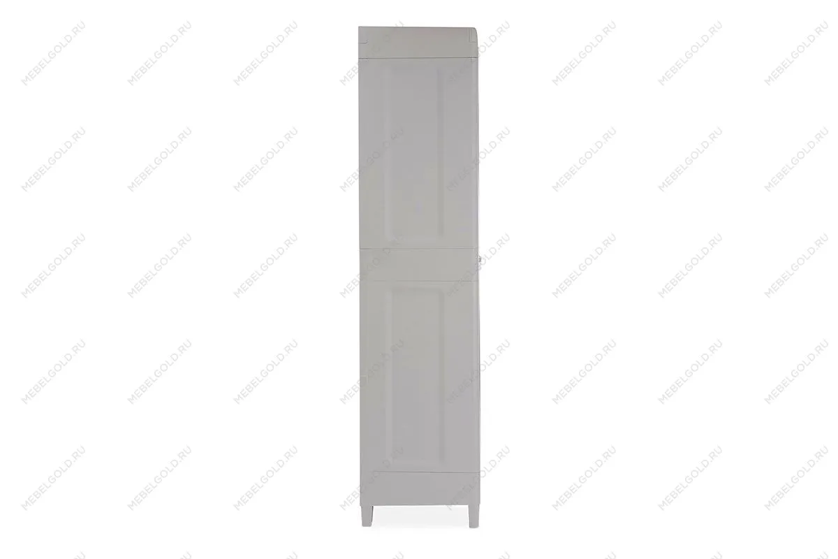 Уличный шкаф TOOMAX 2х дверный глубокий WOODY'S XL (3 полки), светло-серый | изображение 3