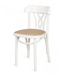 Стул Астра Восьмерка мягкий (белая эмаль/ткань)