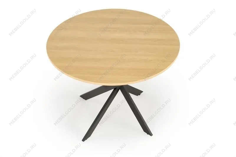 Стол обеденный Halmar EDGAR (дуб золотой/черный) | изображение 3