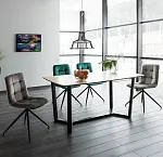 Стул кухонный Signal TEXO Velvet (зеленый/черный) | изображение 3