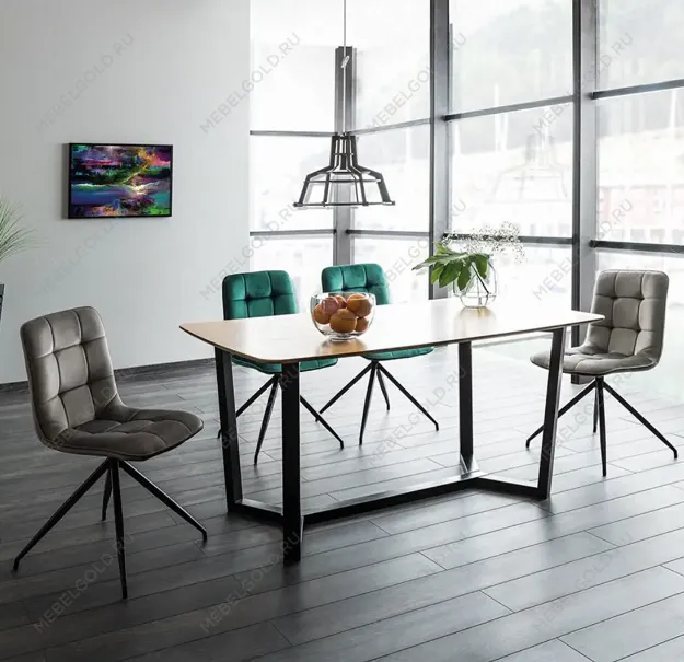 Стул кухонный Signal TEXO Velvet (зеленый/черный) | изображение 3