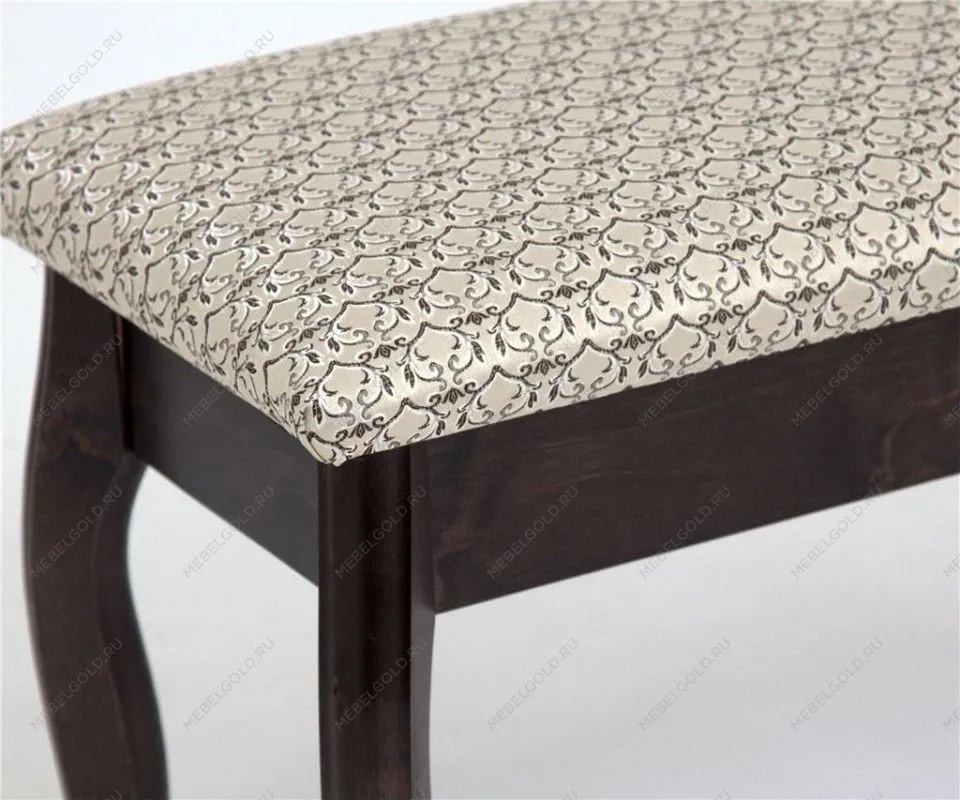 Банкетка из массива березы (каркас Венге/Крапинка светлая/ткань Лоди 29/2) | изображение 1