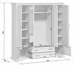 Шкаф Стилиус SZF6D2S (Лиственница сибирская) | изображение 3