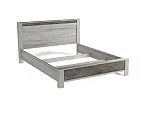 Кровать (каркас) Люкс 1600, Денвер (1764*2213*1022) Риббек серый, 11722 | изображение 1