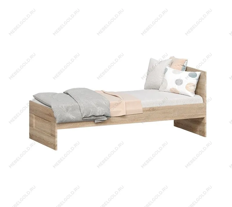 Кровать односпальная Сириус, 80х200 см, сонома | изображение 1