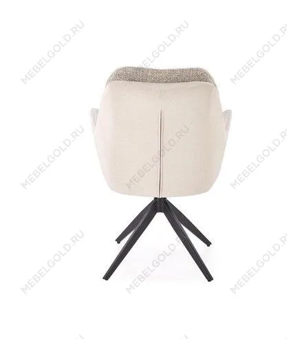 Стул кухонный Halmar K591 поворотный (светло-серый/черный) | изображение 3