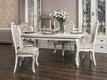 Столовая Натали белый глянец (прямоугольный стол) | изображение 1