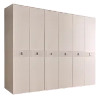 Шкаф 6-ти дверный Римини СОЛО (Бежевый/Серебро) РМШ2/6(s)