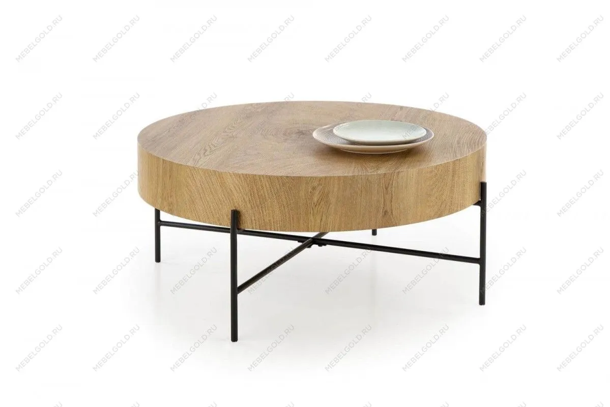 Стол журнальный Halmar BROOKLYN (дуб натуральный/черный)