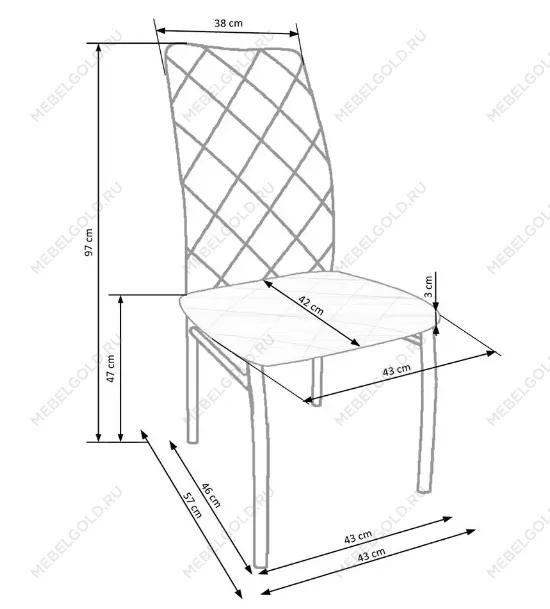 Стул кухонный Halmar K309 (темно-серый/хром) | изображение 8