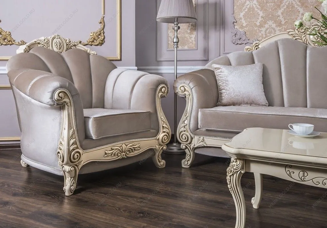 Кресло Марселла крем глянец | изображение 3